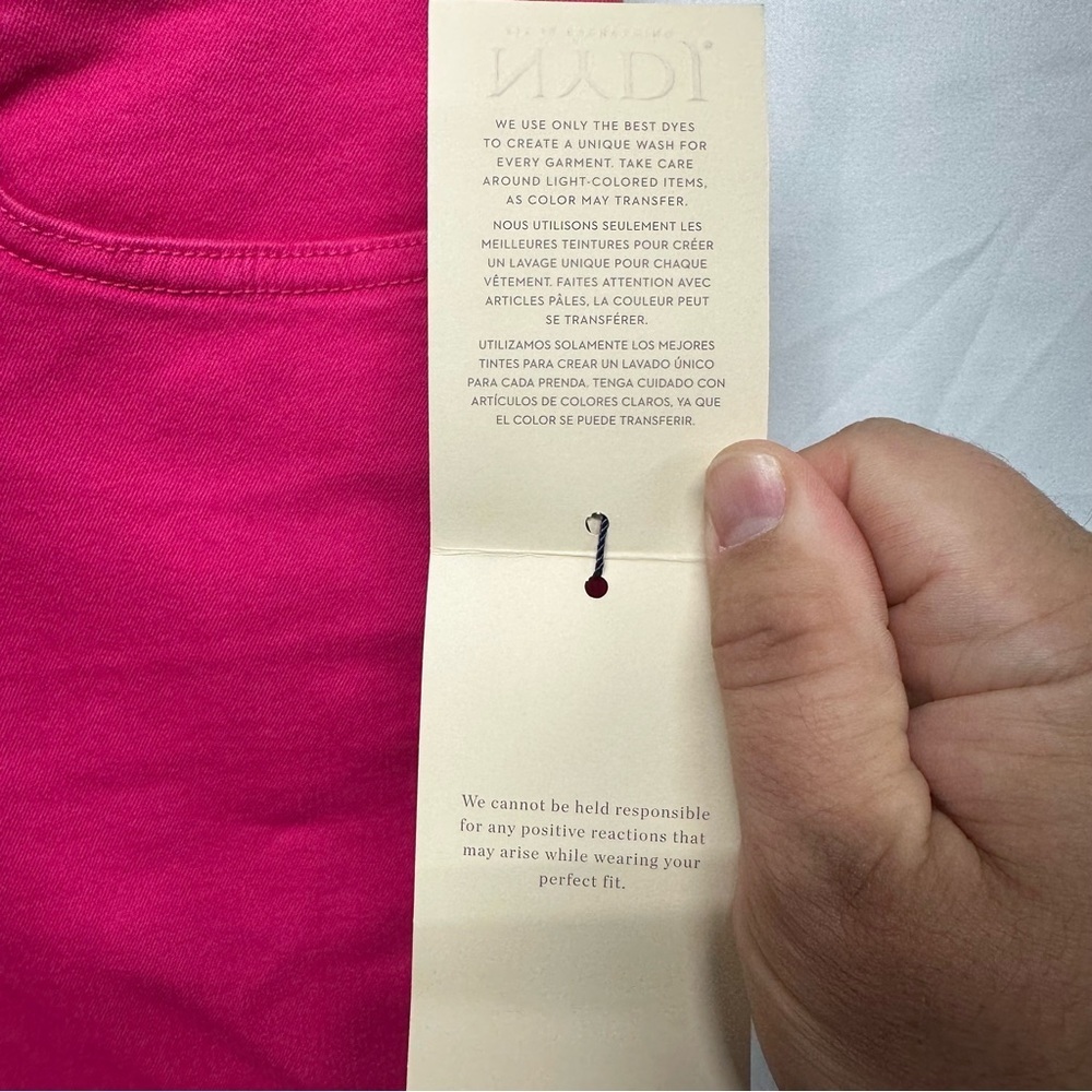 Not Your Daughter’s Jeans Marilyn Straight Ankle Big Pink Size 8 NWT - Picture 4 of 9